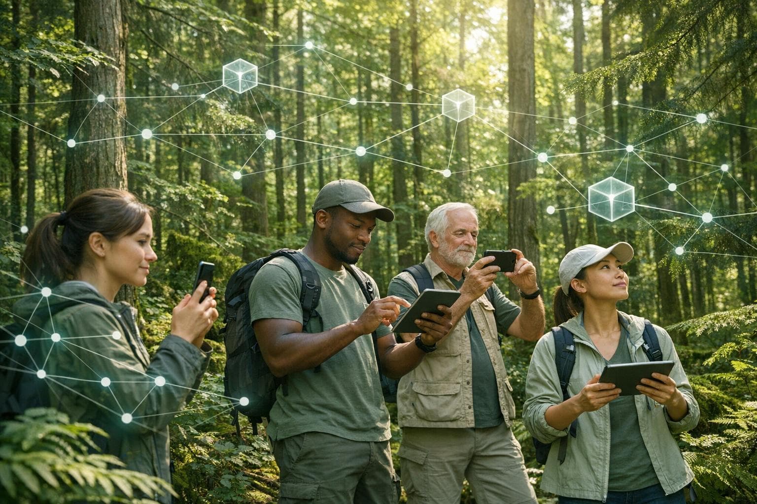 Citizen Scientists and Blockchain for Forests